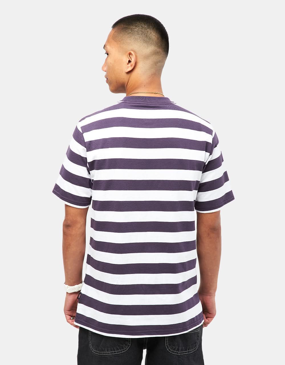 Dickies Rivergrove Stripe T-Shirt - Plum Perfect