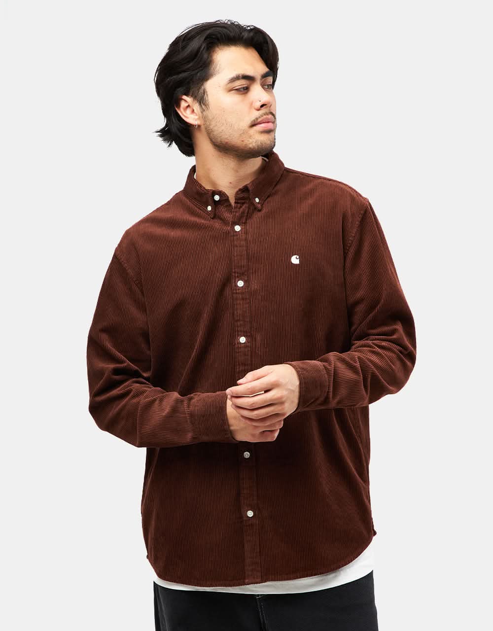 Carhartt WIP L/S Madison Cord Shirt - Offroad/Wax