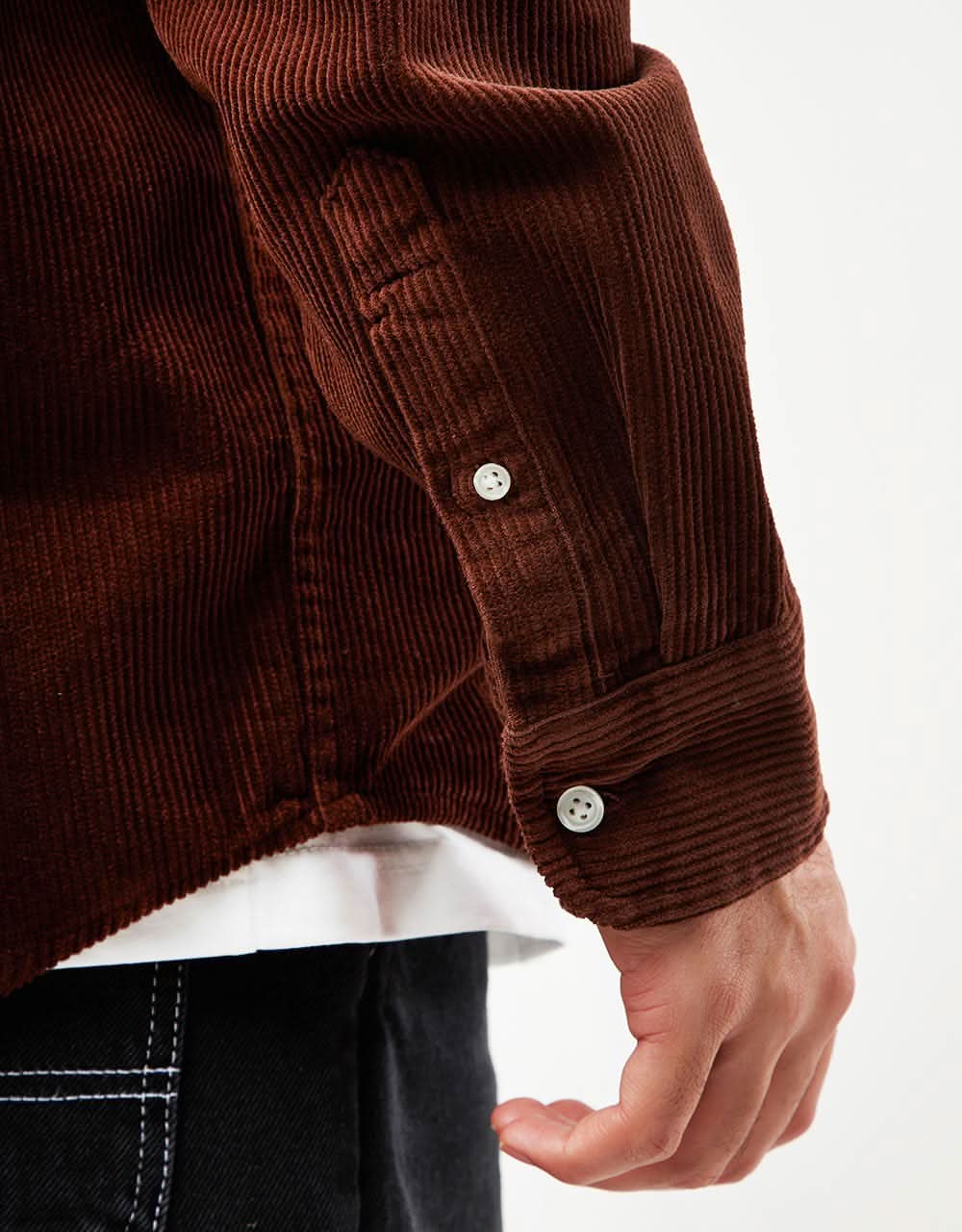 Carhartt WIP L/S Madison Cord Shirt - Offroad/Wax