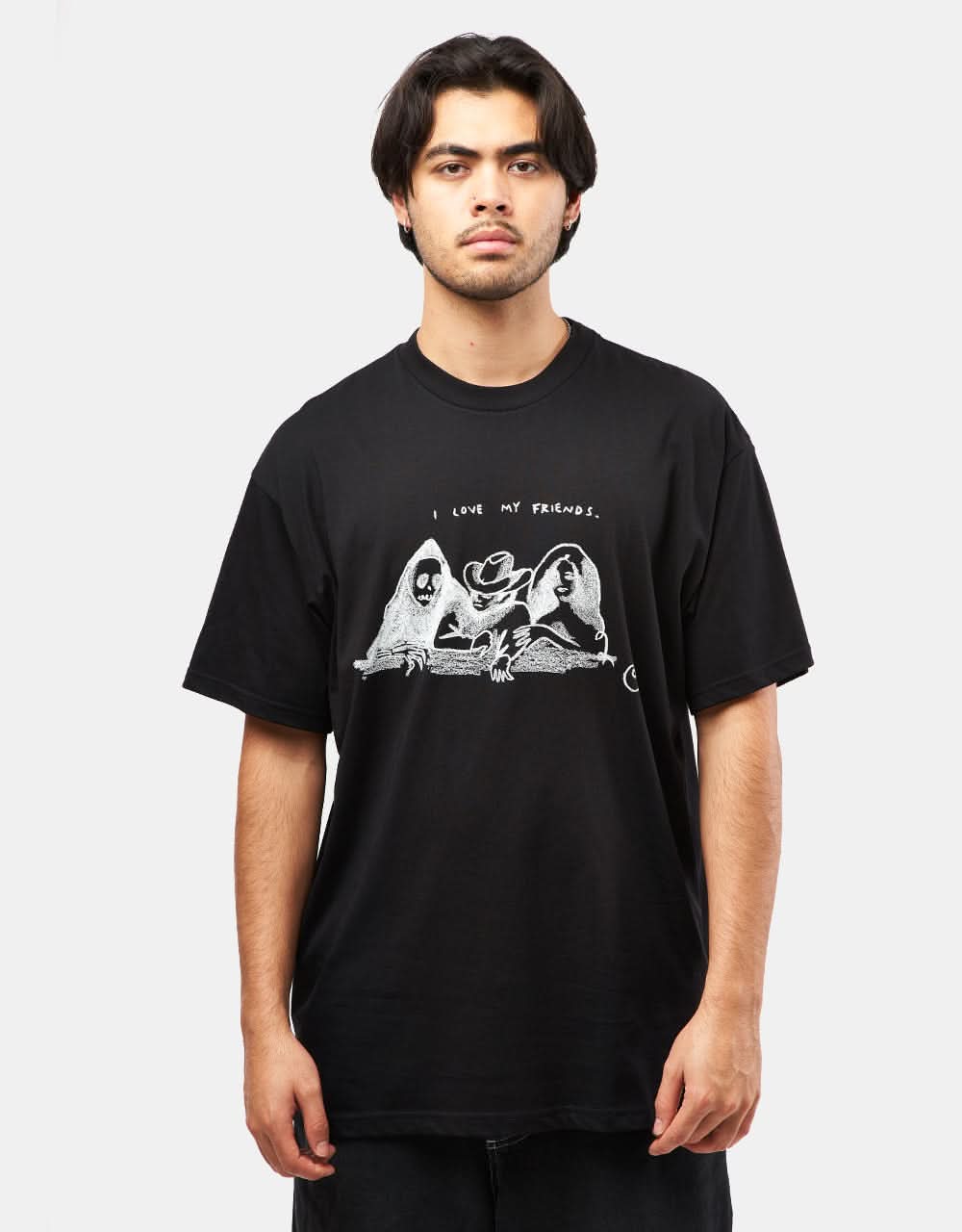 Carhartt WIP Pepe Friends T-Shirt - Black/White