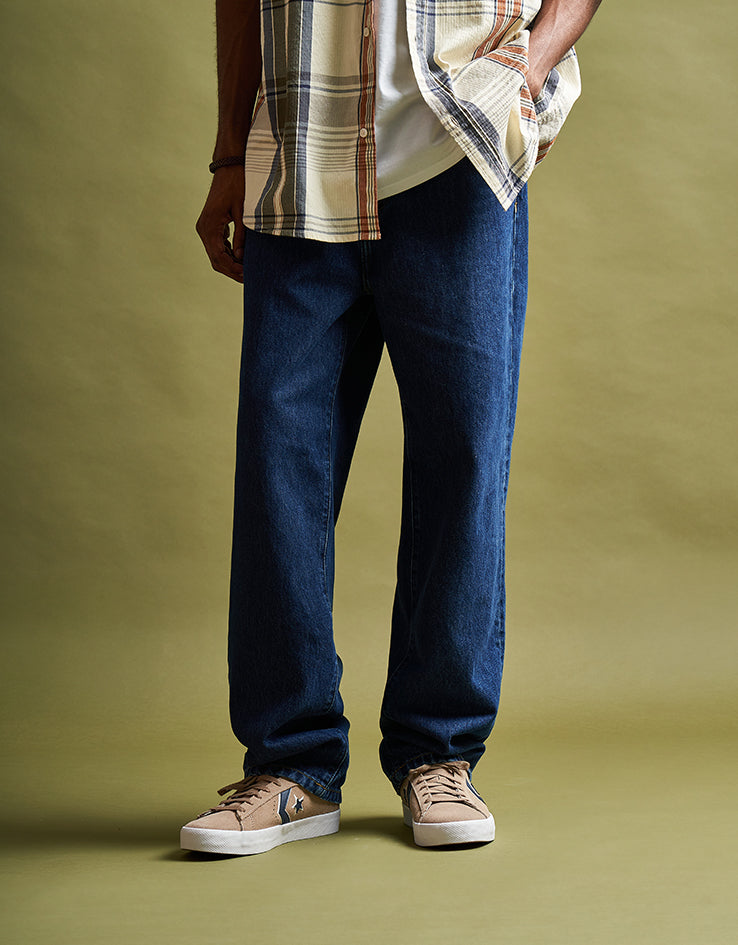 Carhartt WIP Aaron Pant - Blue (Stone Washed)