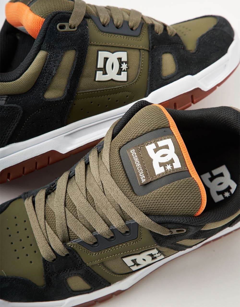 DC Stag Skate Shoes - Army/Olive