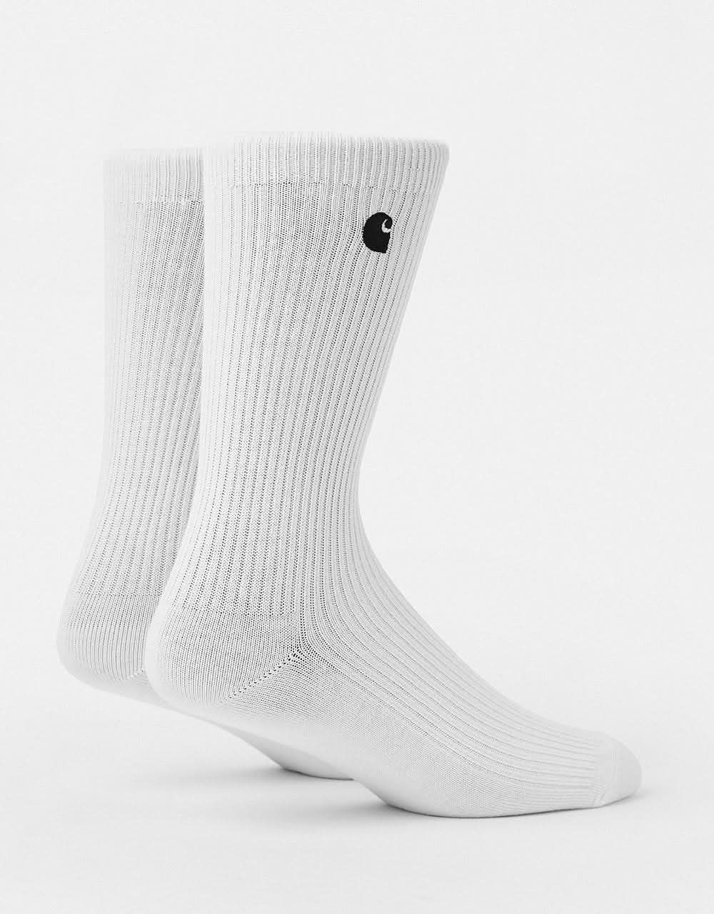 Carhartt WIP Madison Pack Socks - White/Black