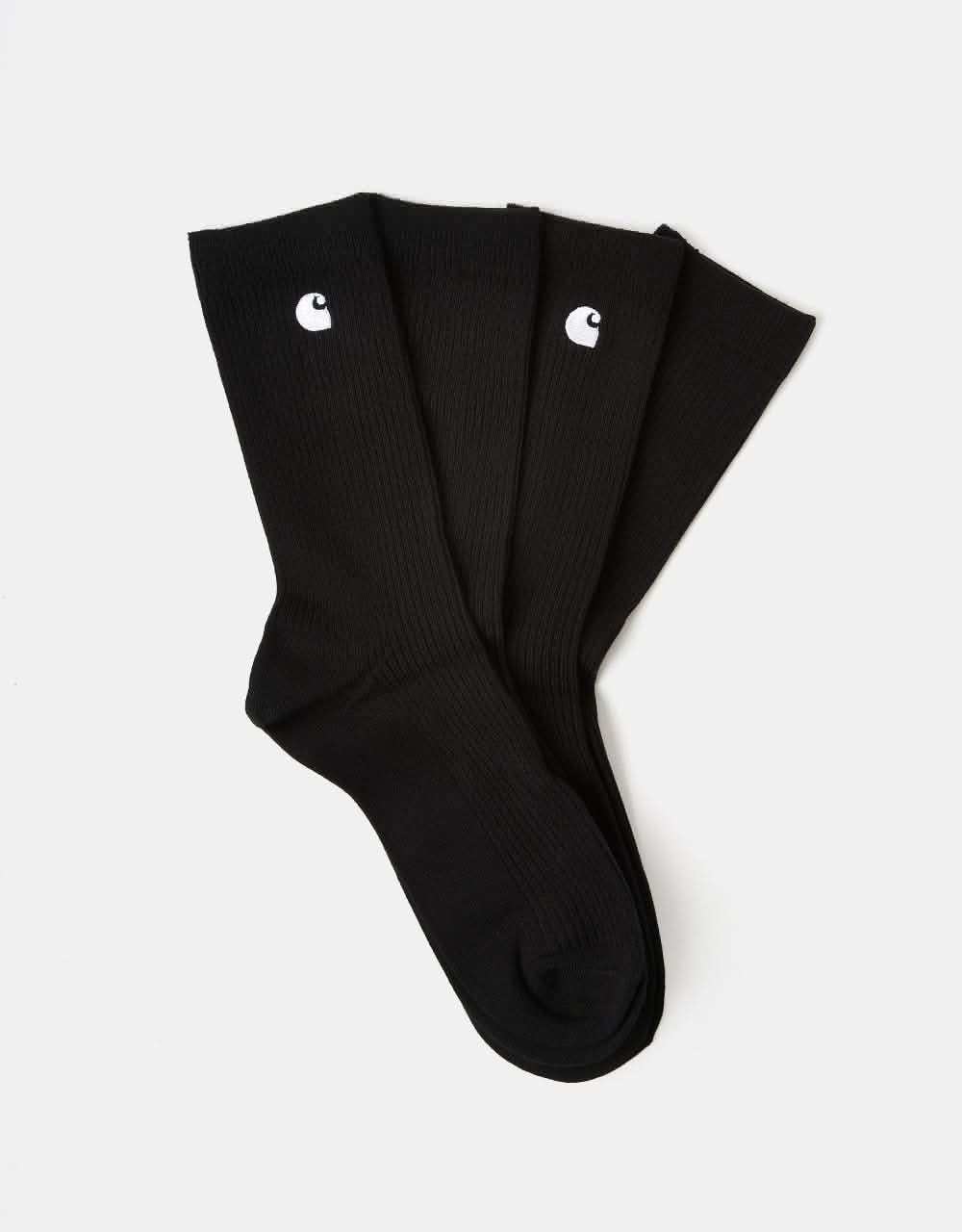 Carhartt WIP Madison Pack Socks - Black/White