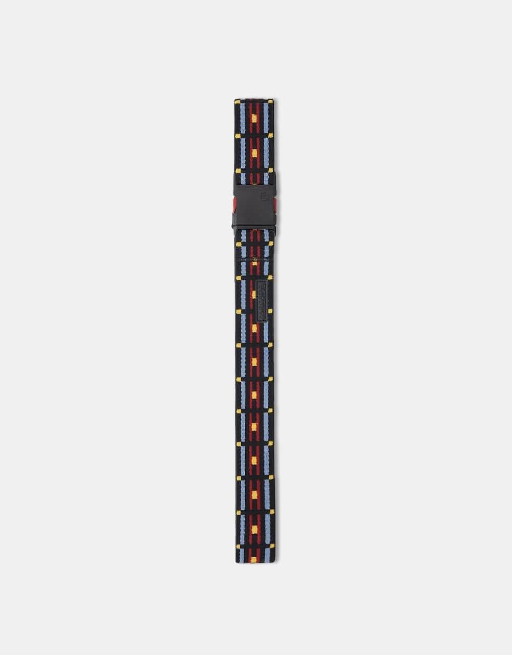 Arcade x Vernan Kee Keyah Slim Belt - Black/Sky