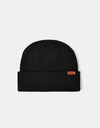 Butter Goods Tall Wharfie Beanie - Black