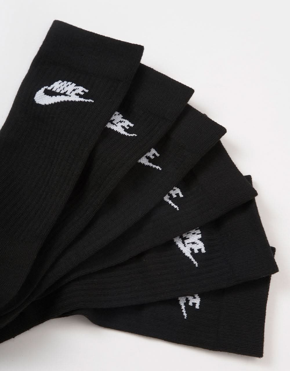 Nike SB Everyday Essential Crew Socks 3 Pack - Black/White