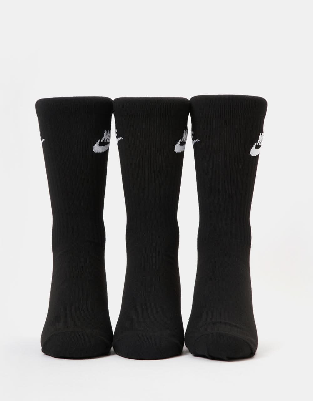 Nike SB Everyday Essential Crew Socks 3 Pack - Black/White