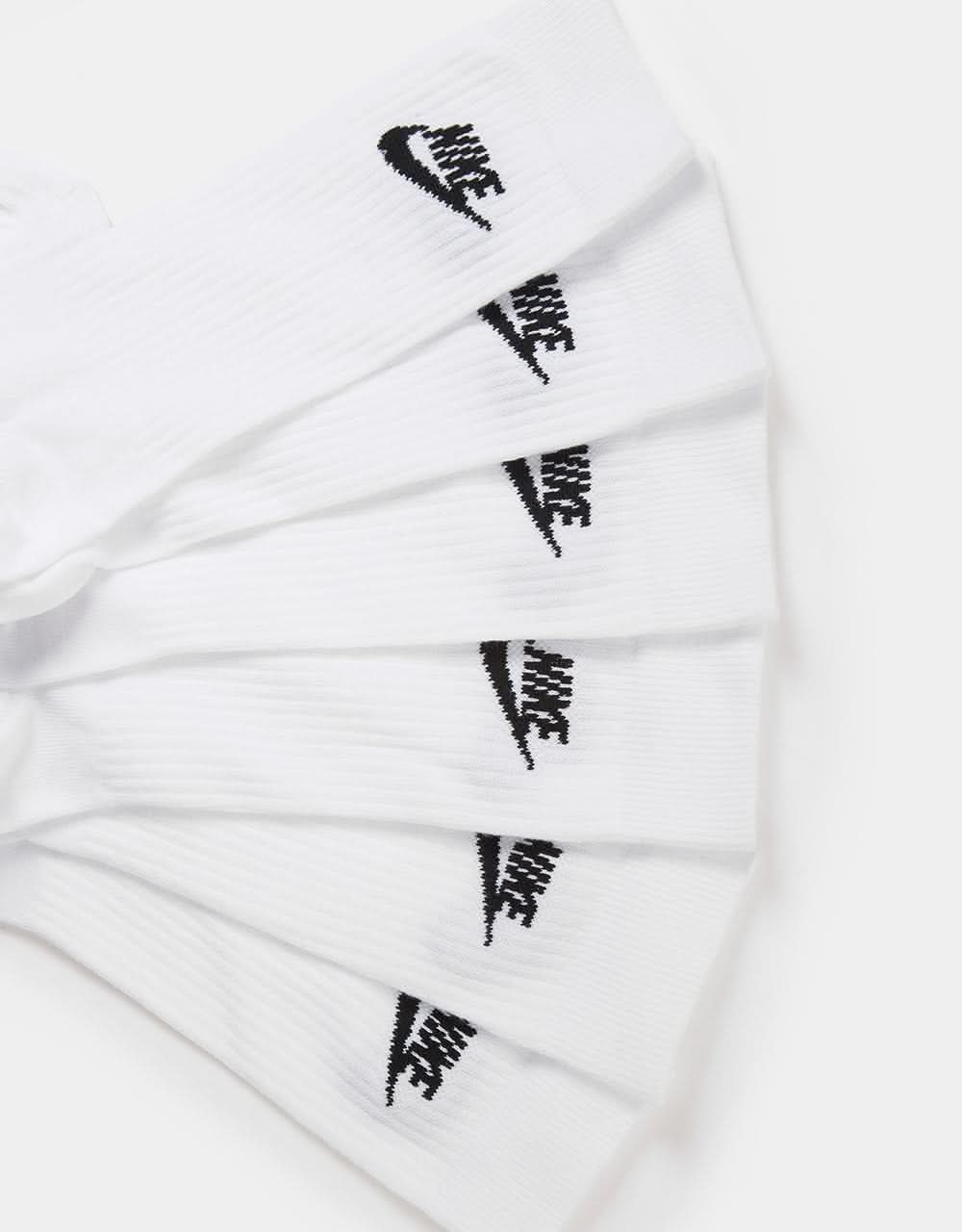 Nike SB Everyday Essential Crew Socks 3 Pack - White/Black