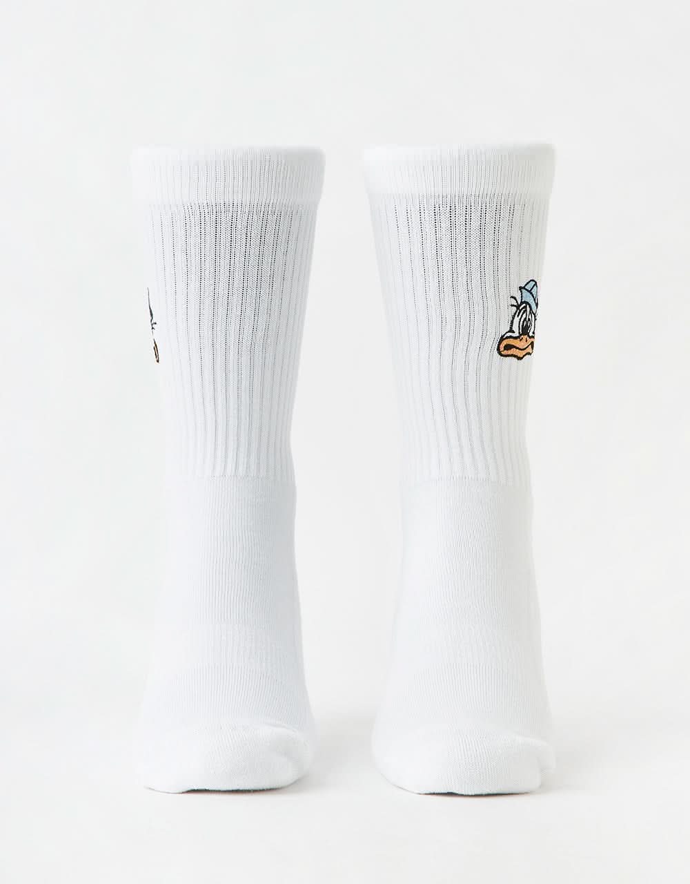Route One Duck Crew Socks - White