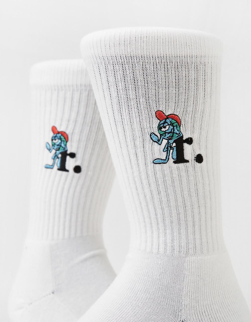 Route One Worldwide Chillers Crew Socks - White