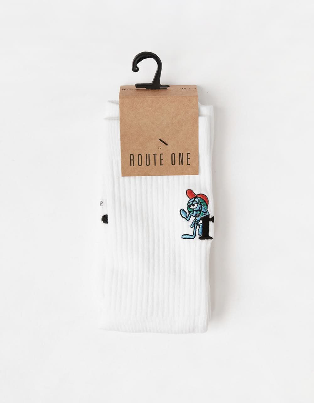 Route One Worldwide Chillers Crew Socks - White