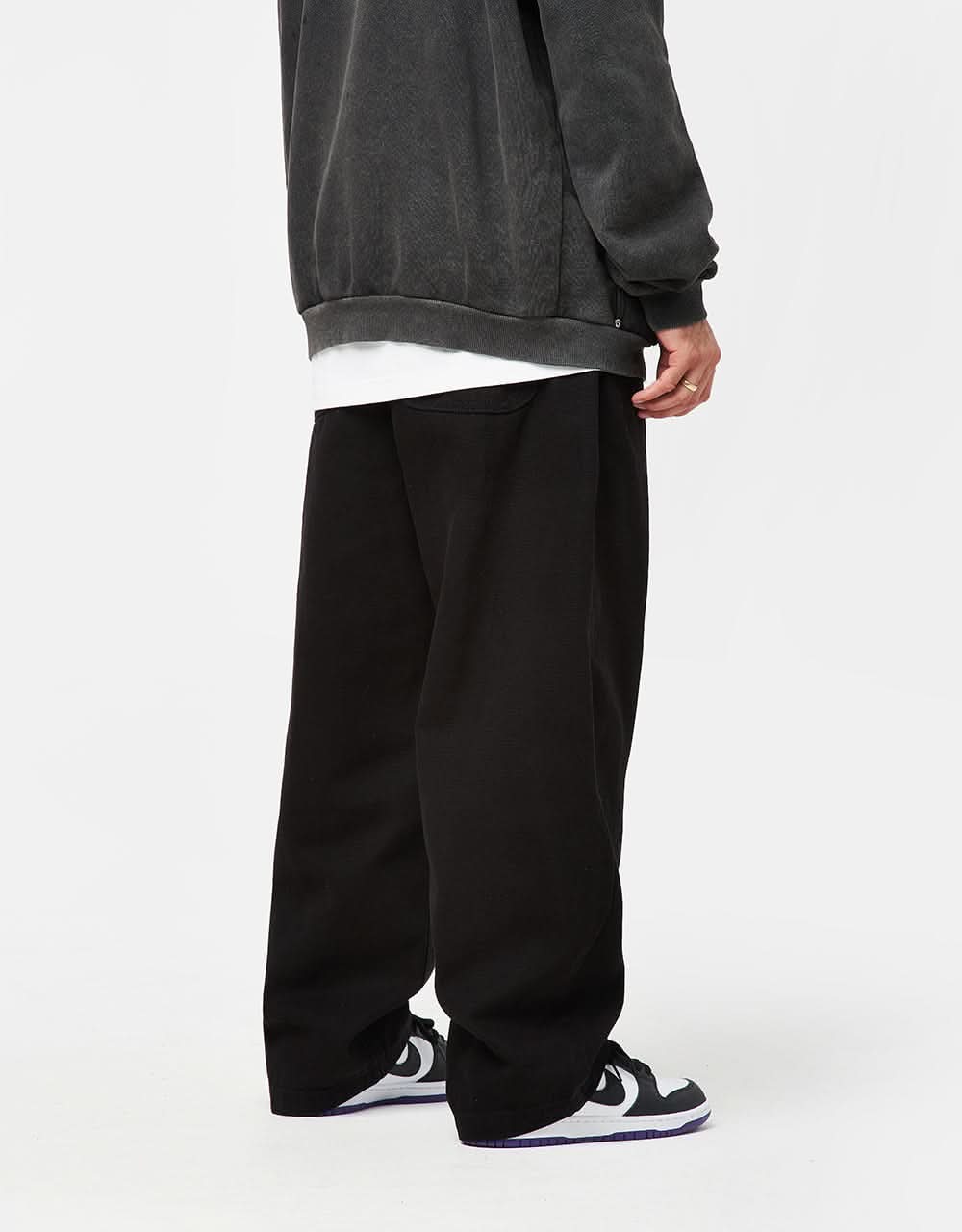 Route One Super Baggy Canvas Pant - Black