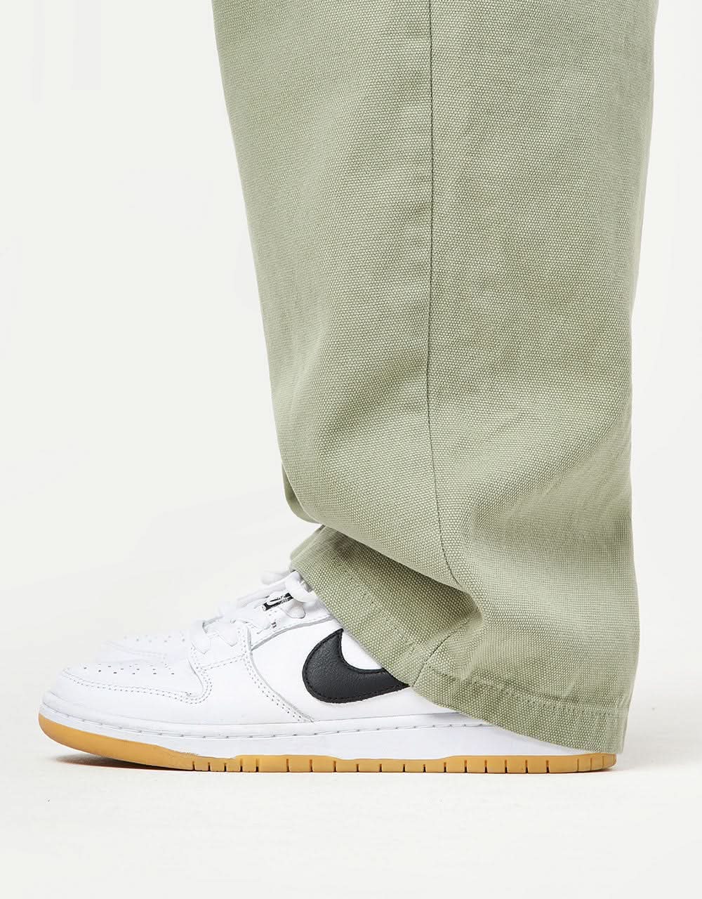 Route One Super Baggy Canvas Pant - Oil Green