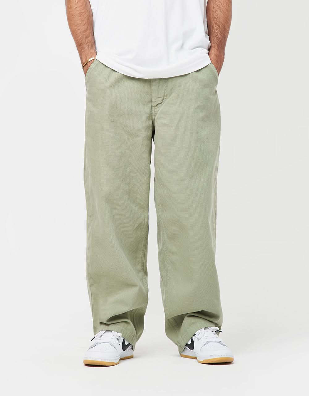 Route One Super Baggy Canvas Pant - Oil Green