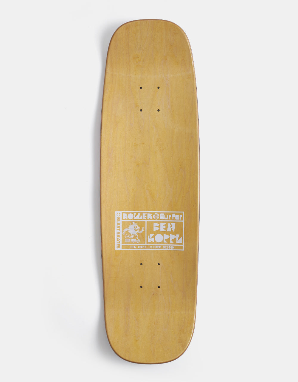 Blast Skates Koppl Roller 'Earth' Surfer Skateboard Deck - 9.25"