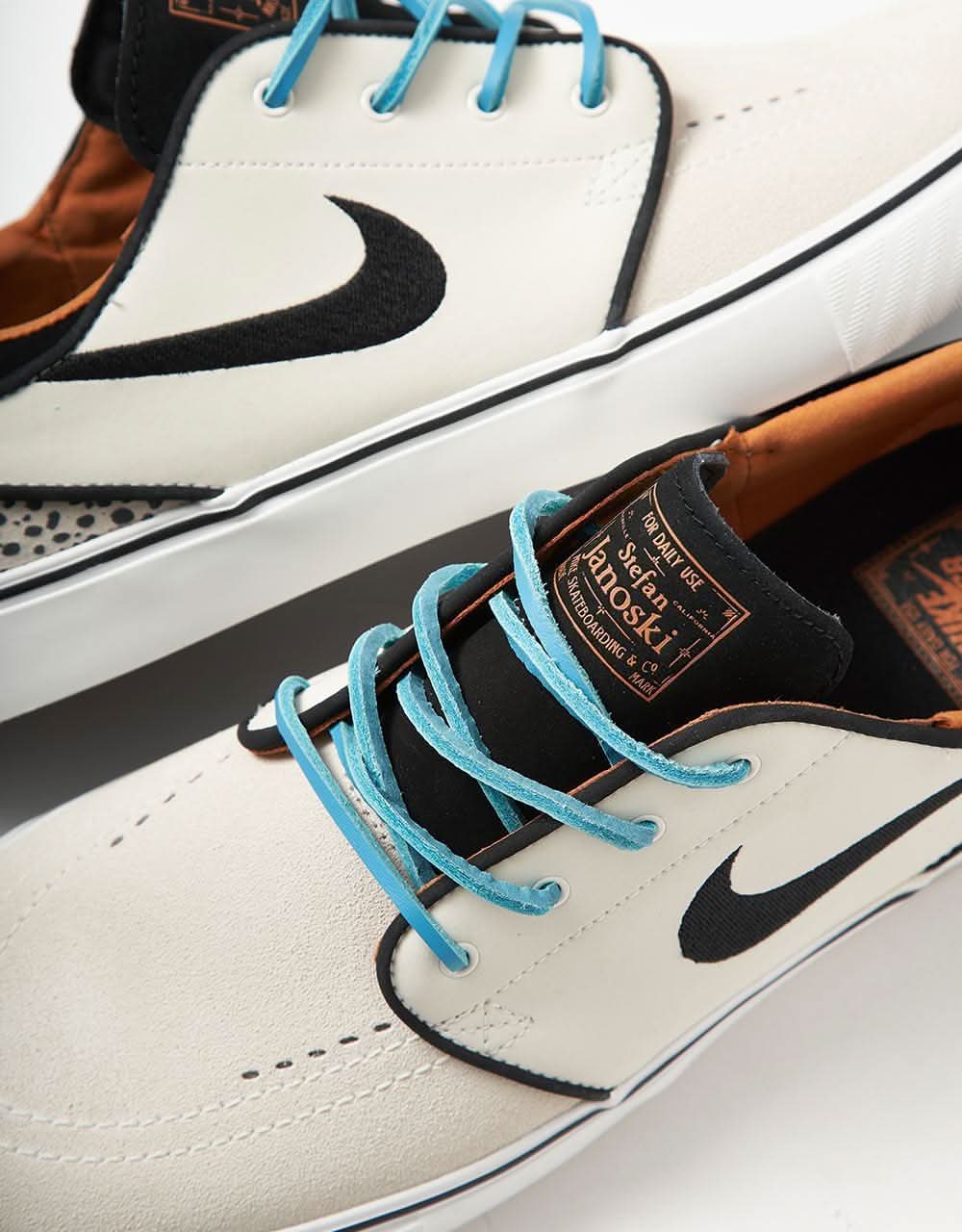 Nike SB 'Safari Electric Pack' Zoom Janoski OG+ Skate Shoes - Phantom/Chlorine Blue-Black