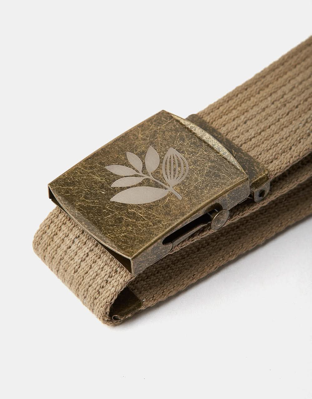 Magenta Plant Clip Belt - Beige