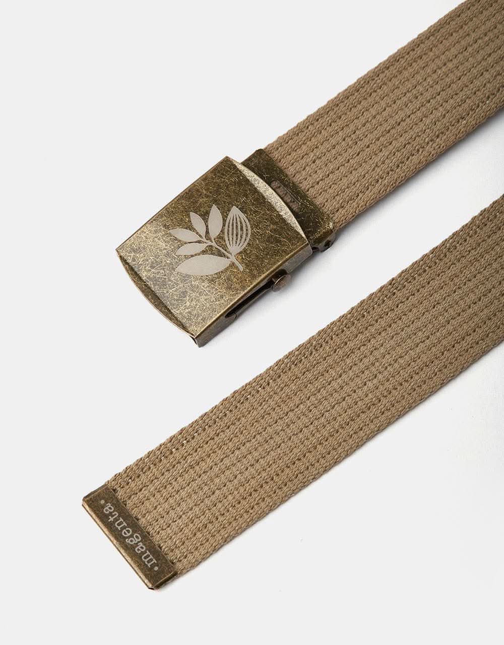 Magenta Plant Clip Belt - Beige