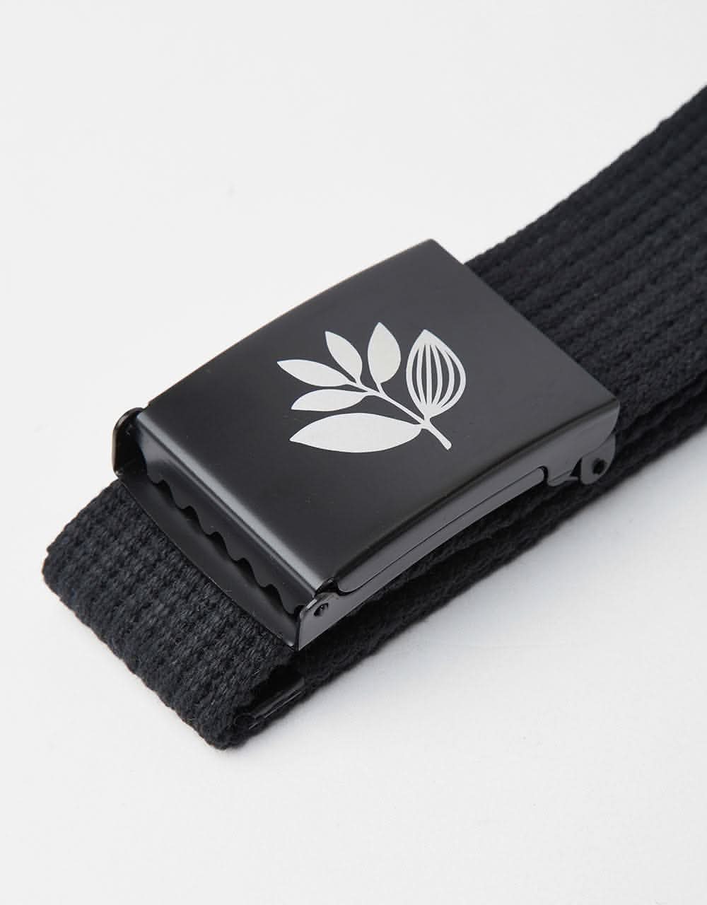 Magenta Plant Clip Belt - Black