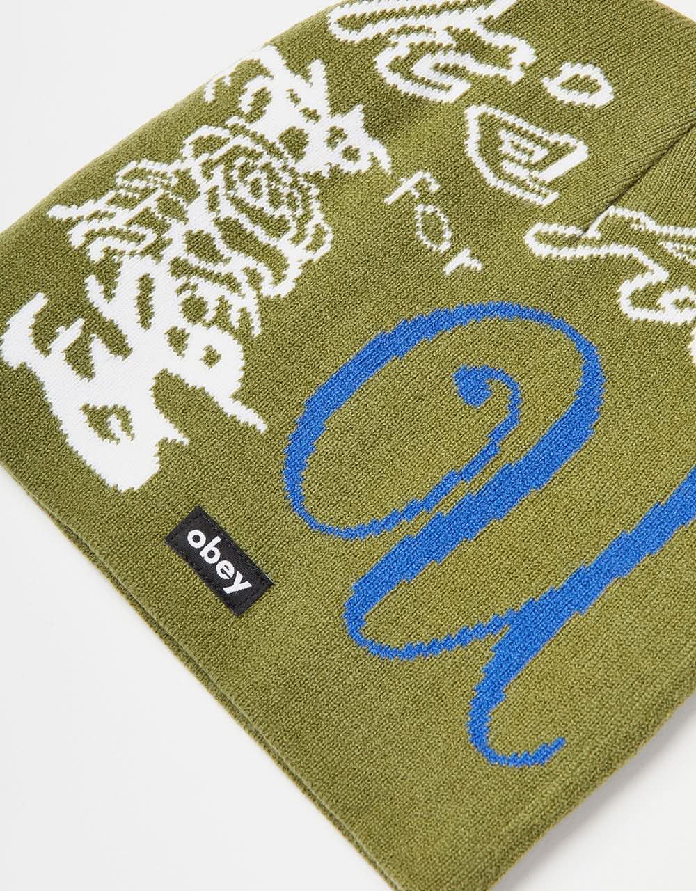 Obey All For You Beanie - Moss Green