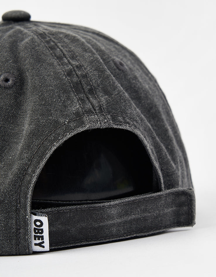 Obey Icon Eyes Pigment 6 Panel Cap - Pigment Black