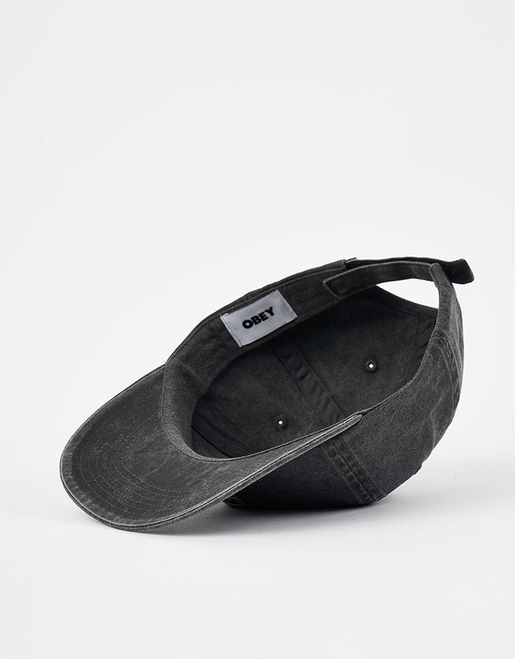 Obey Icon Eyes Pigment 6 Panel Cap - Pigment Black