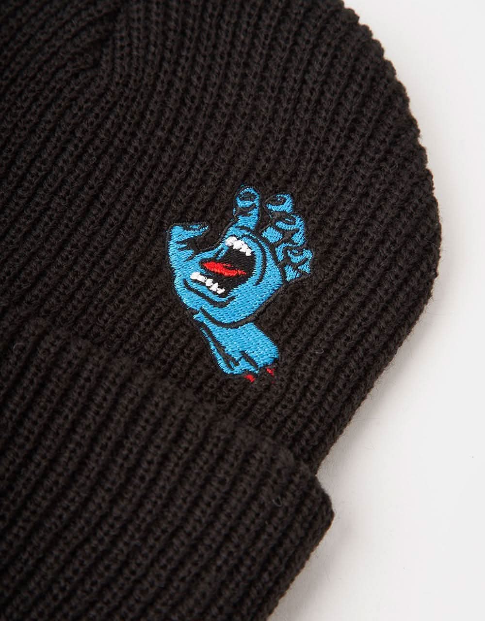 Santa Cruz Screaming Mini Hand Beanie - Black