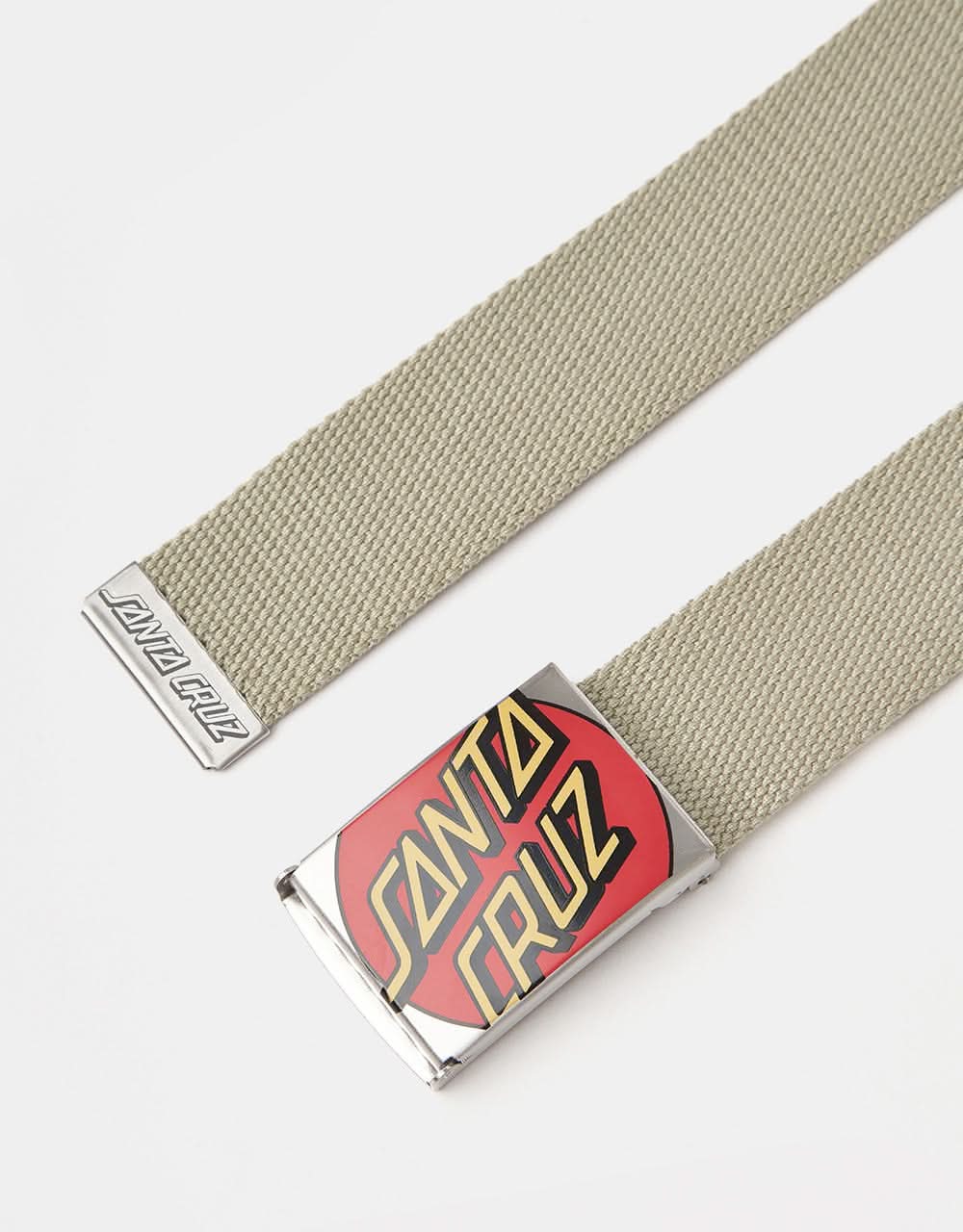 Santa Cruz Crop Dot Belt - Stone Grey