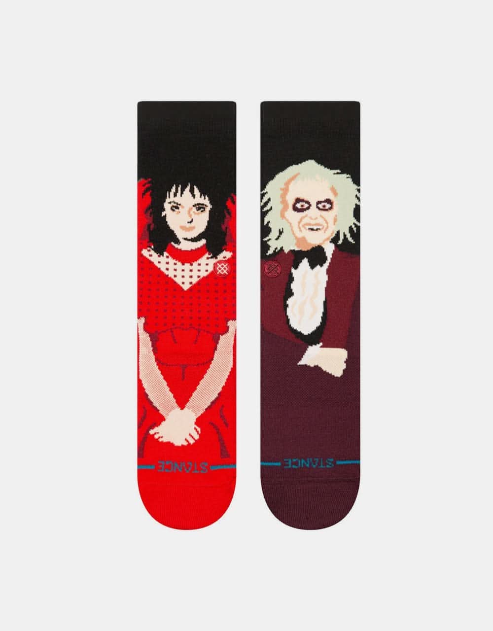 Stance x Beetlejuice Dearly Beloved Crew Socks - Maroon