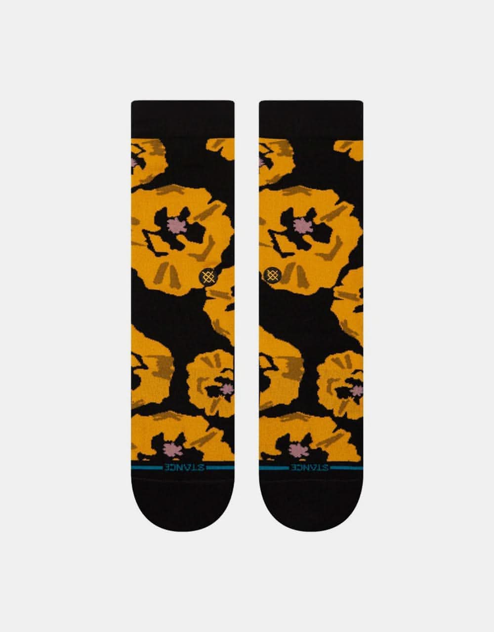 Stance Poppyland Crew Socks - Black