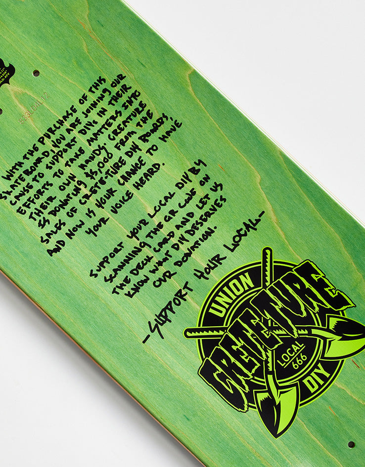 Creature Crete-Ture DIY Skateboard Deck - 8.6"