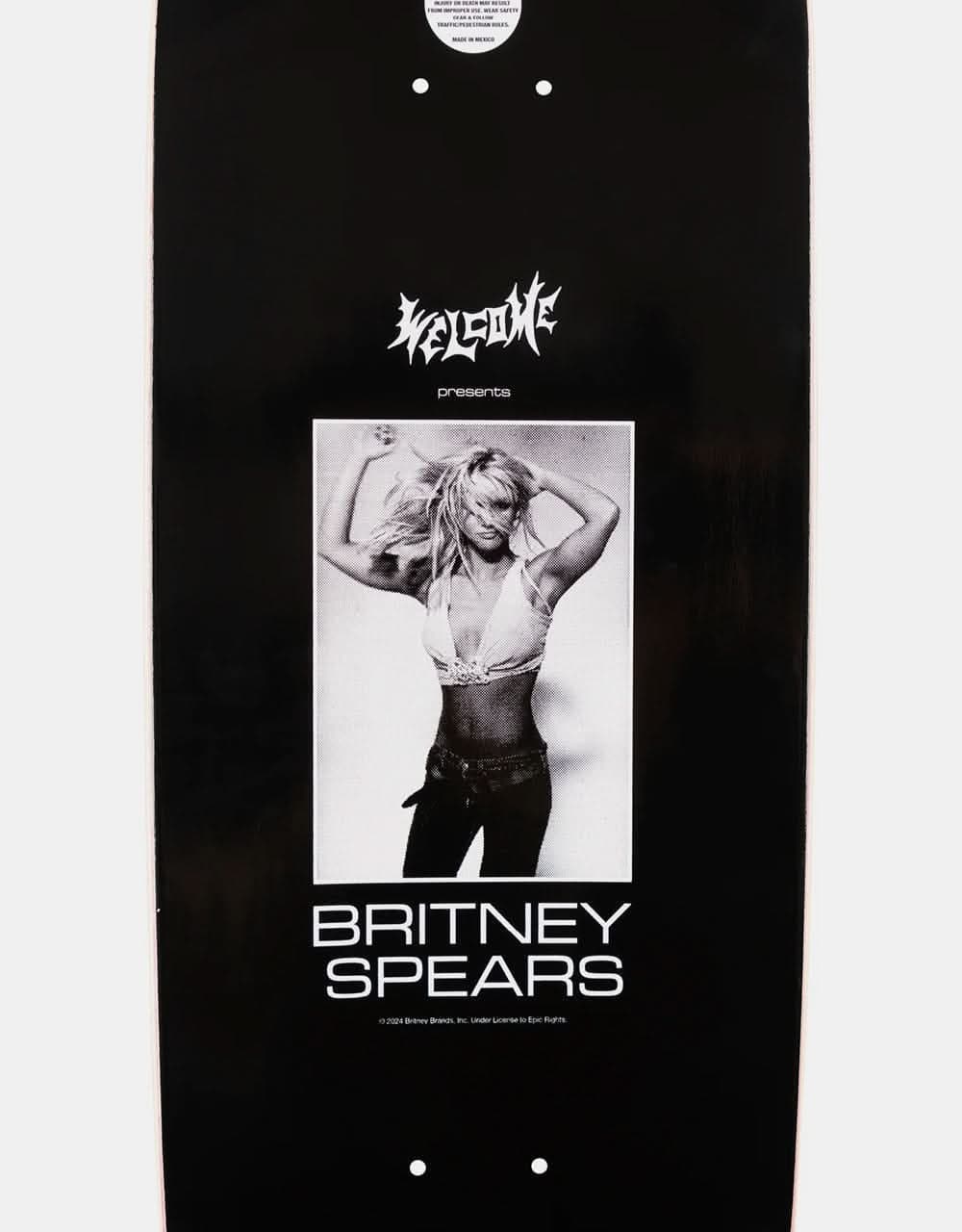 Welcome x Britney Spears Snake on Son of Boline Skateboard Deck - 8.8"