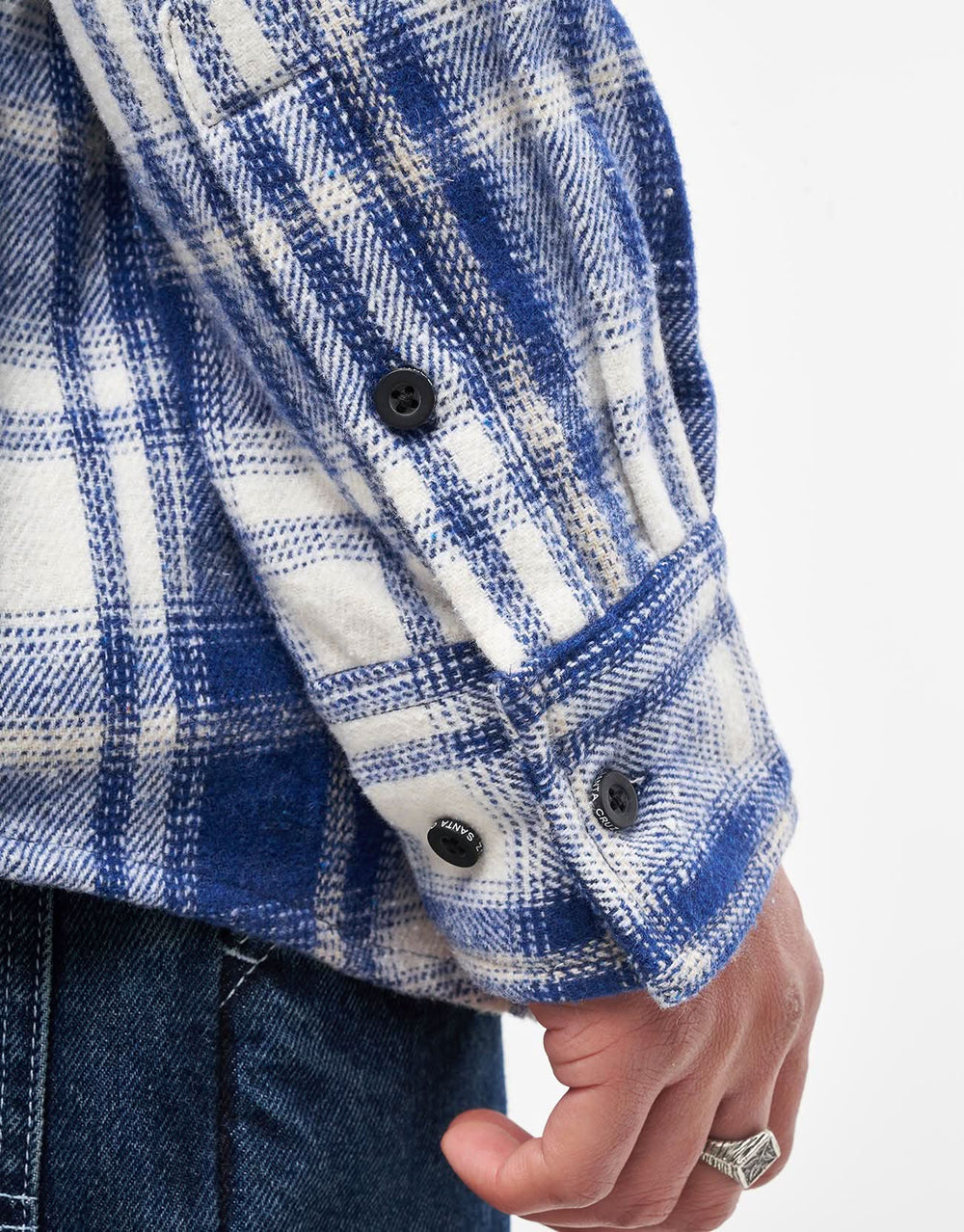Santa Cruz Apex L/S Shirt - Blue Check