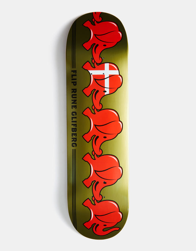 Flip Glifberg Elephants Skateboard Deck - 8.625"