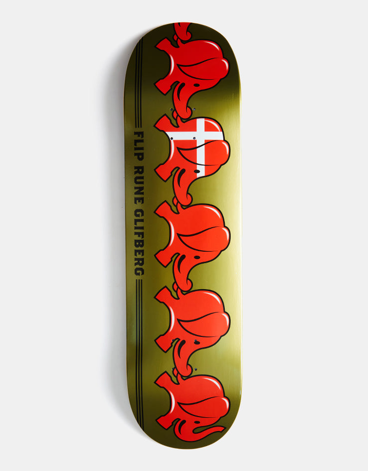 Flip Glifberg Elephants Skateboard Deck - 8.625"