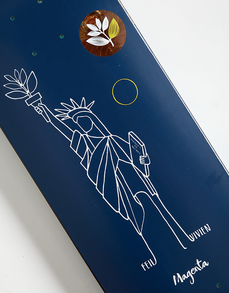 Magenta Feil Solstice Skateboard Deck - 8.6"