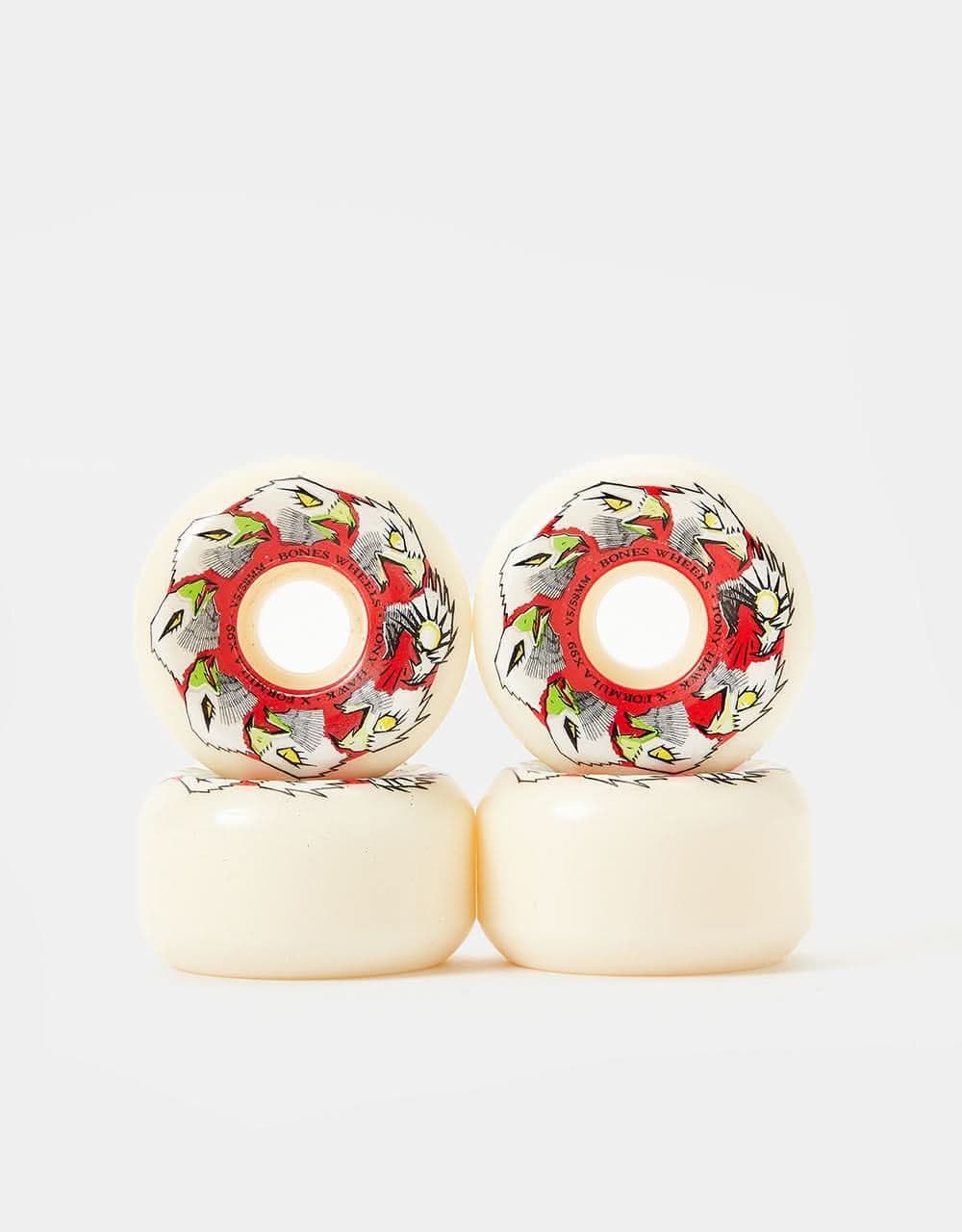 Bones Hawk Animation X-Formula V5 Sidecut 99a Skateboard Wheels - 58mm