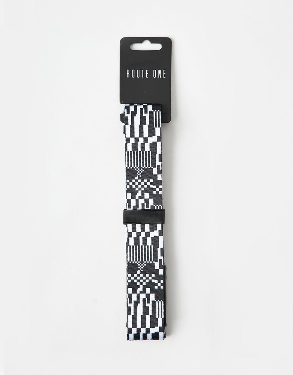 Router One Glitch Web Belt - Black/White