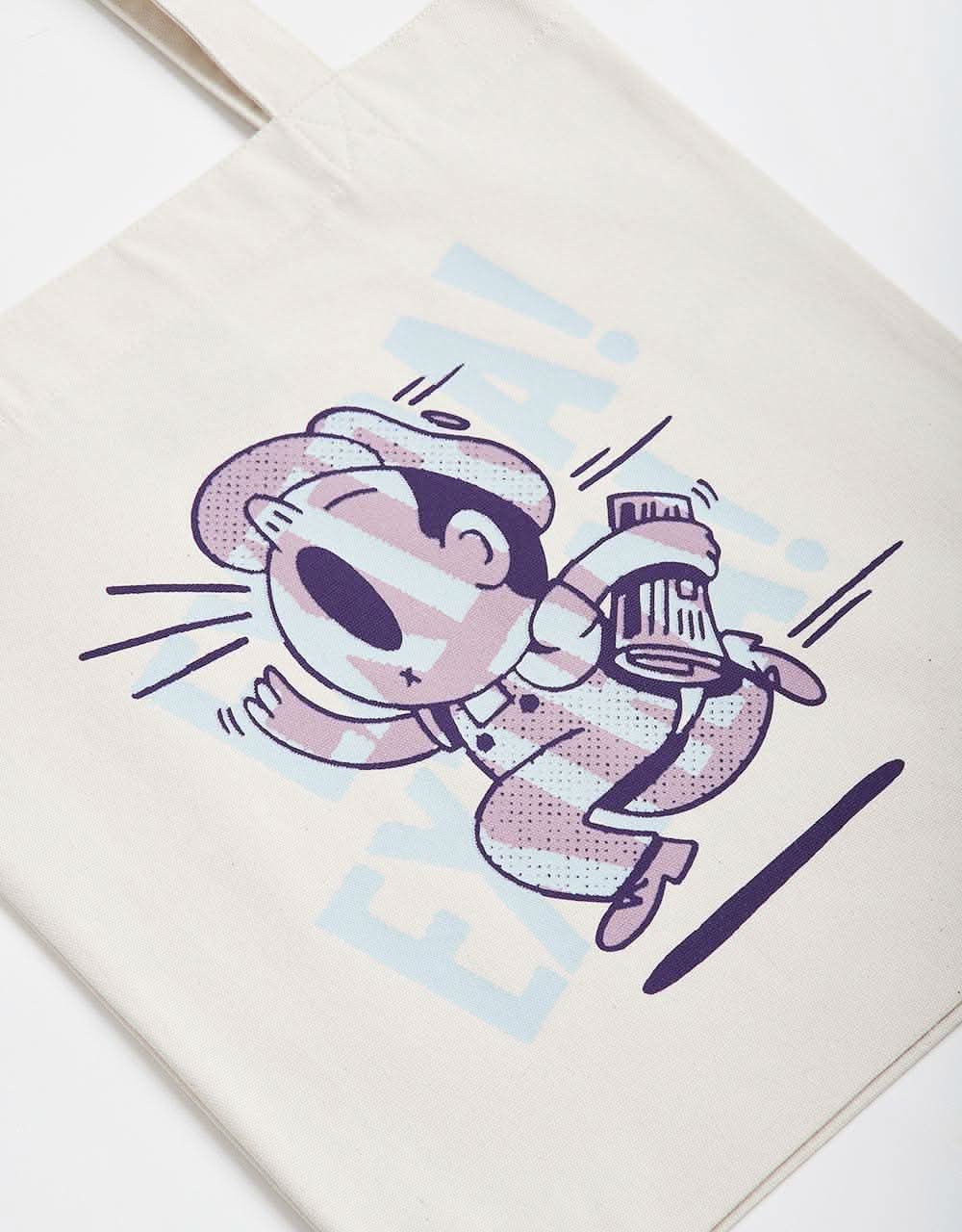 Route One Recycled Extra! Extra! Tote Bag - Natural