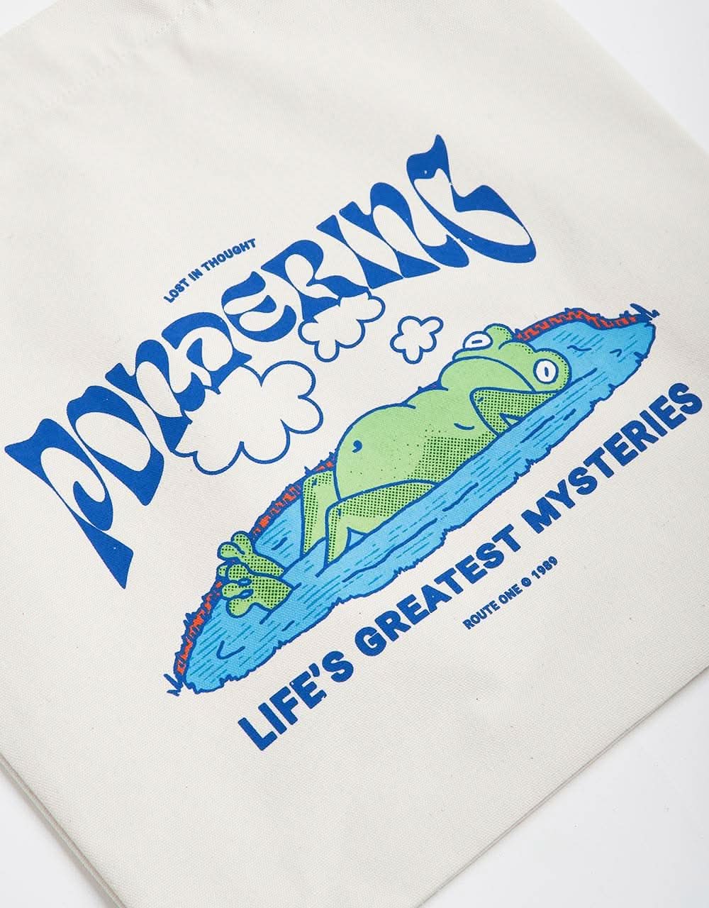 Route One Recycled Pondering Tote Bag - Natural