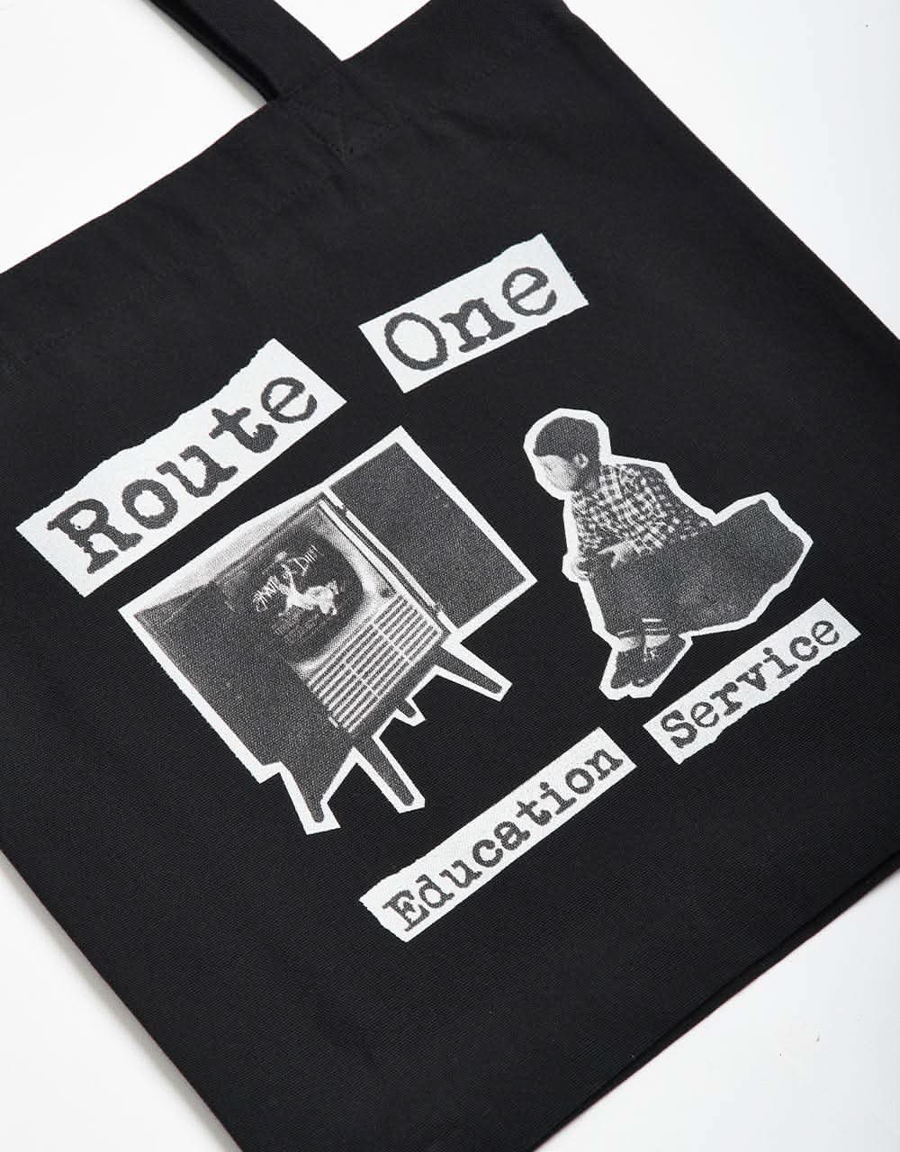 Route One Recycled Education Service Tote Bag - Black
