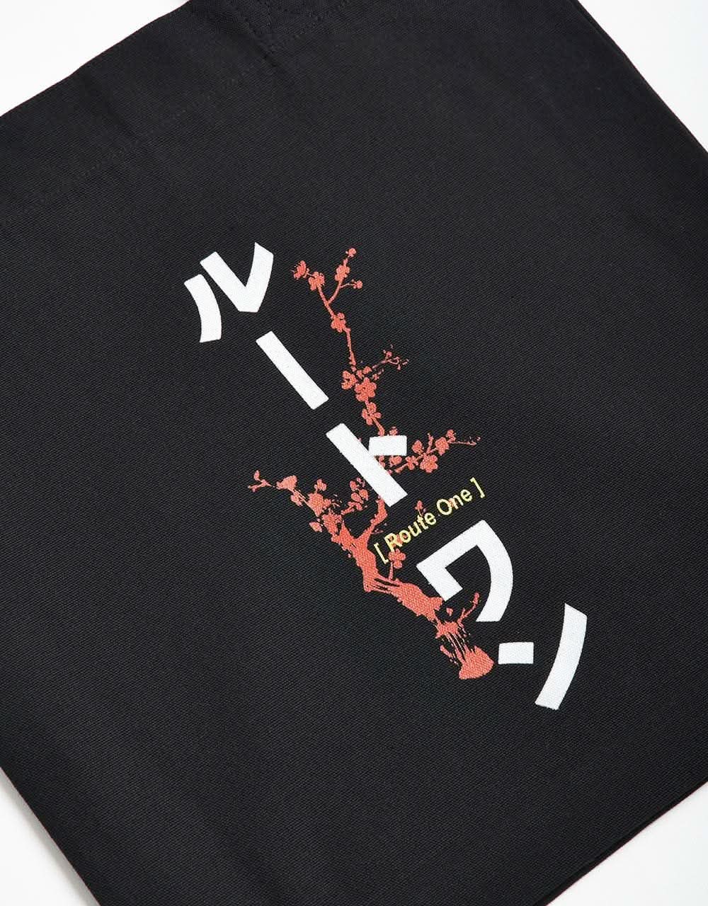 Route One Recycled Katakana Tote Bag - Black