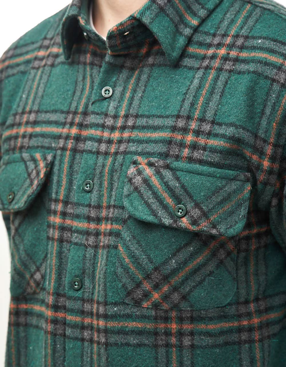 Route One Elter Flannel Shirt - Green