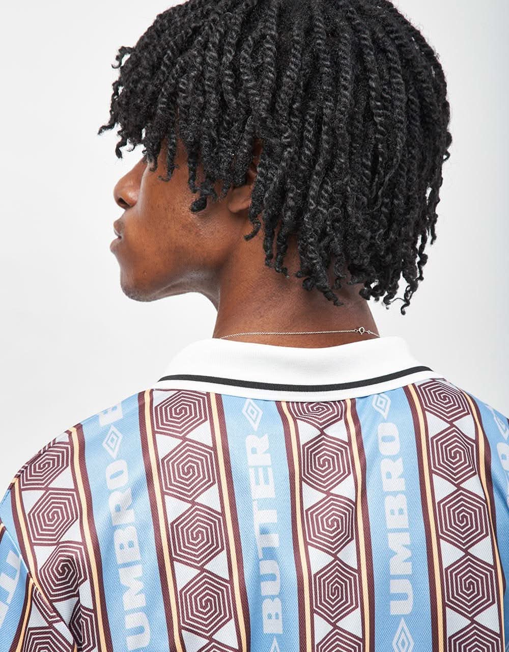 Butter Goods x Umbro Vert Jersey - Sky/Brown