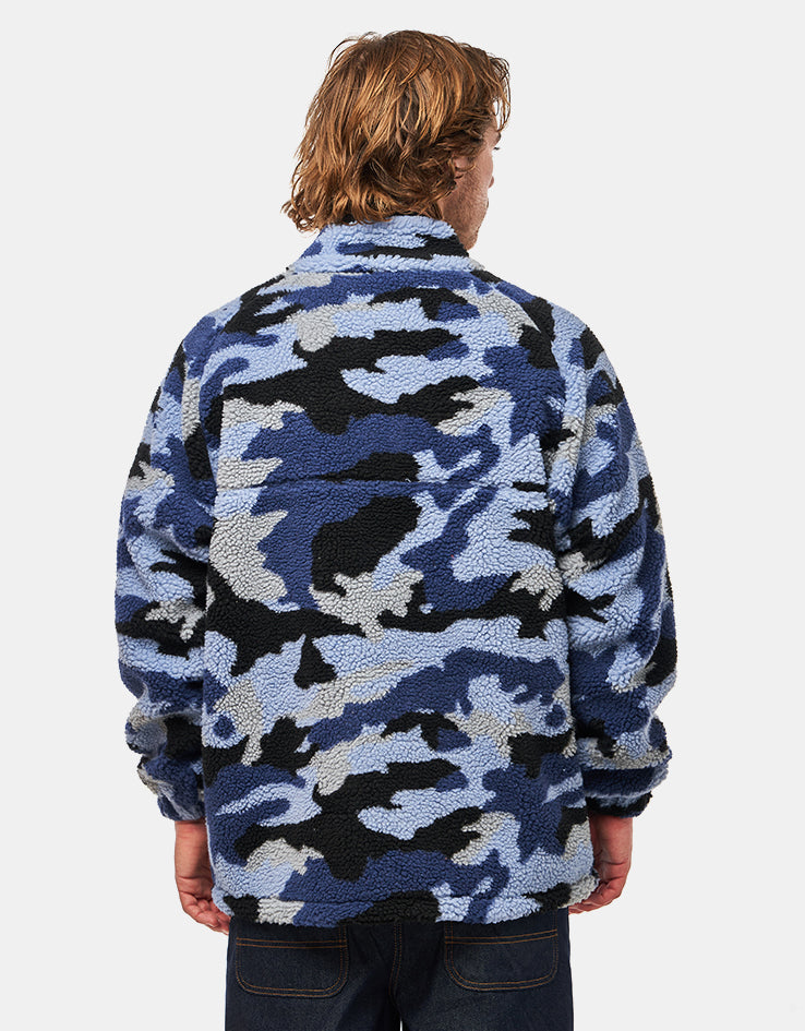 Butter Goods Camo Sherpa Jacket - Slate