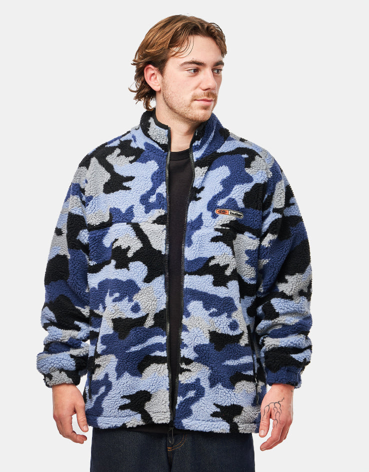 Butter Goods Camo Sherpa Jacket - Slate