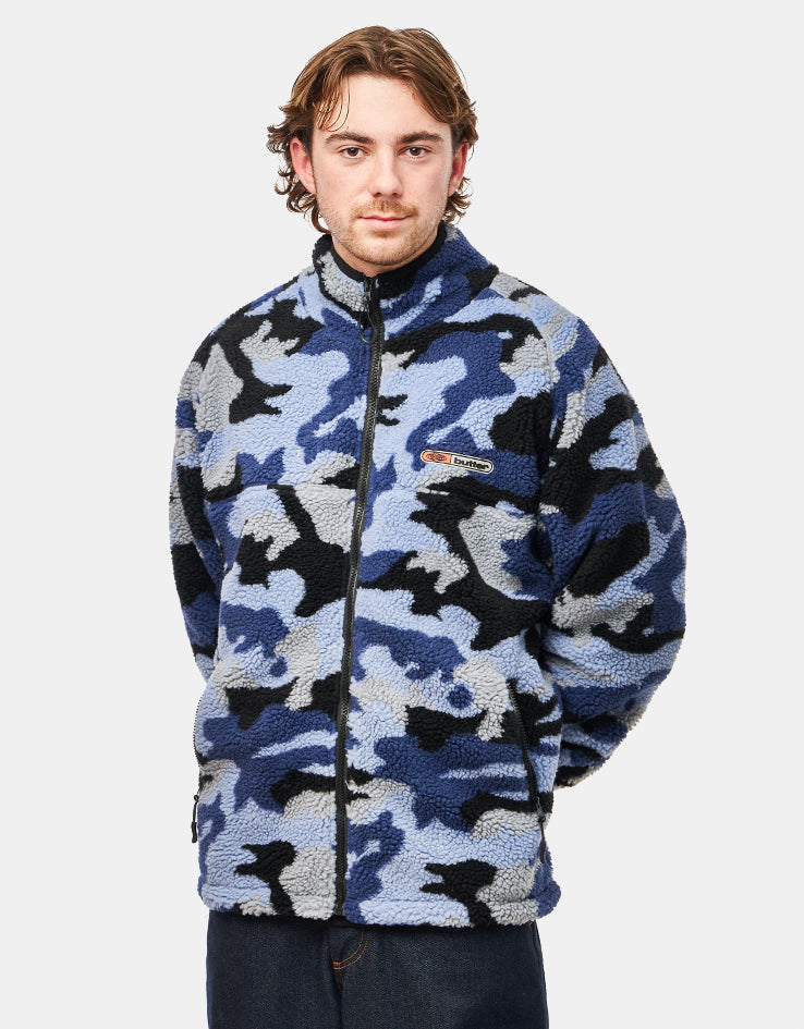Butter Goods Camo Sherpa Jacket - Slate