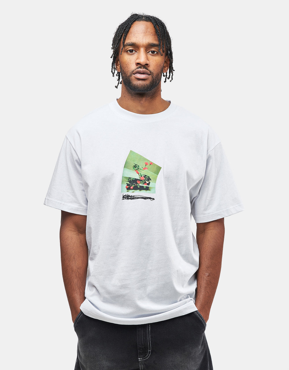 Hoddle Flowers T-Shirt - White