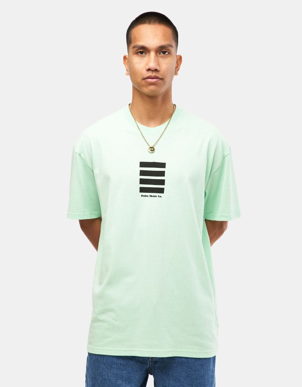 Polar Tape and Panther T-Shirt - Mint Green